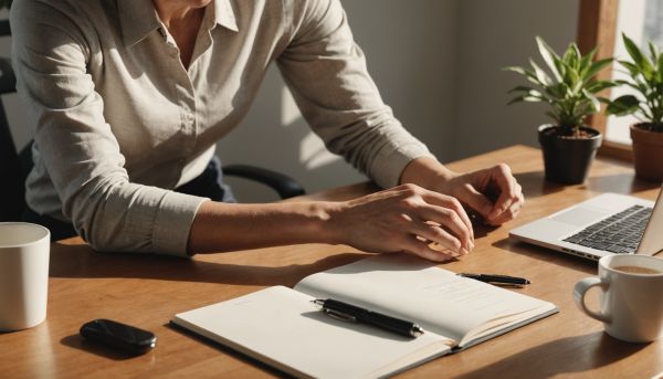 Pratiquer l'auto massage des mains au bureau